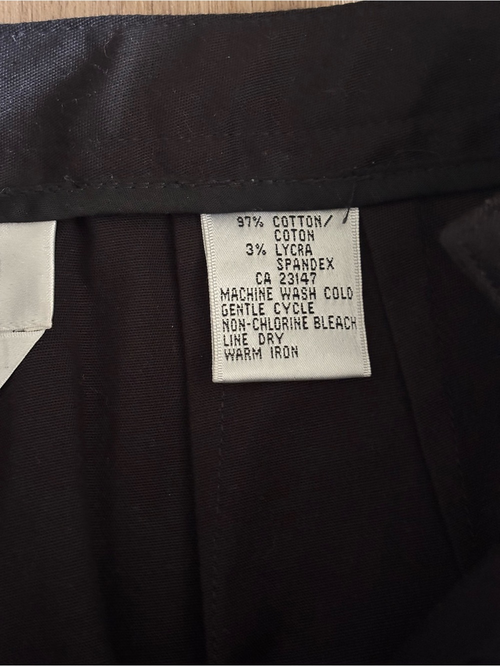 Vintage Talbots Dress Pants Women’s 4 Black Cotton - Picture 8 of 8